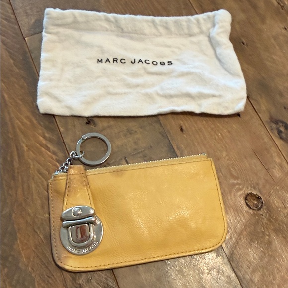 Marc Jacobs Accessories - Marc Jacobs Yellow Key Card Holder Leather Accessory